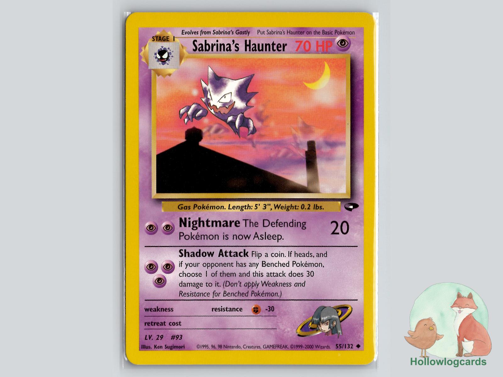 Sabrina's Haunter (55/132) - Gym Challenge Pokémon Card