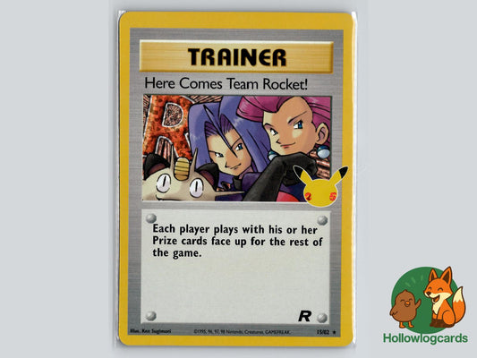 Here Comes Team Rocket! (15/82) - Celebrations: Classic Collection Pokémon Card
