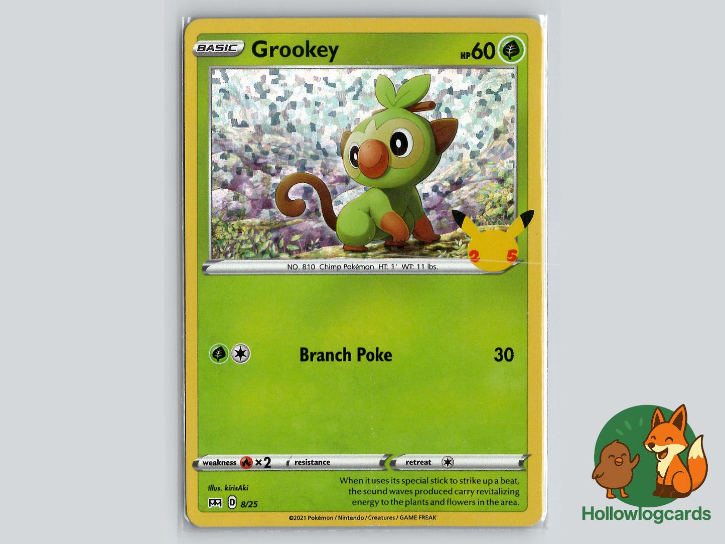 Grookey (008/025) - McDonald's 25th Anniversary Promos Pokémon Card