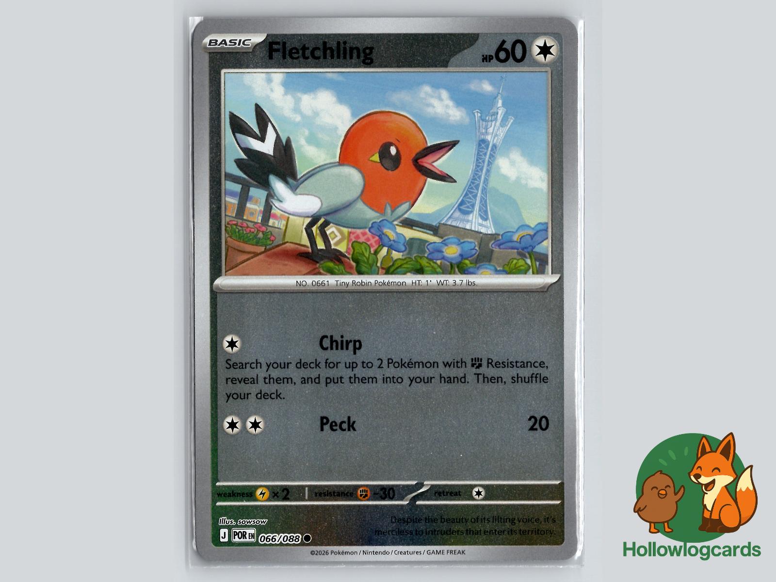 Fletchling (066/088) Pokémon Card