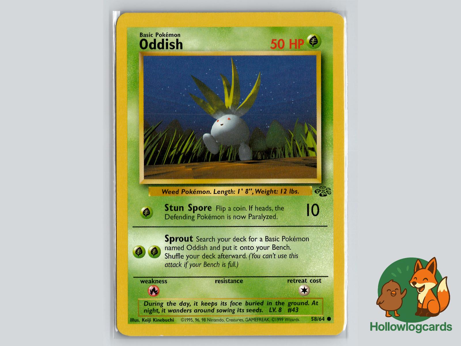 Oddish (58/64) - Jungle Pokémon Card