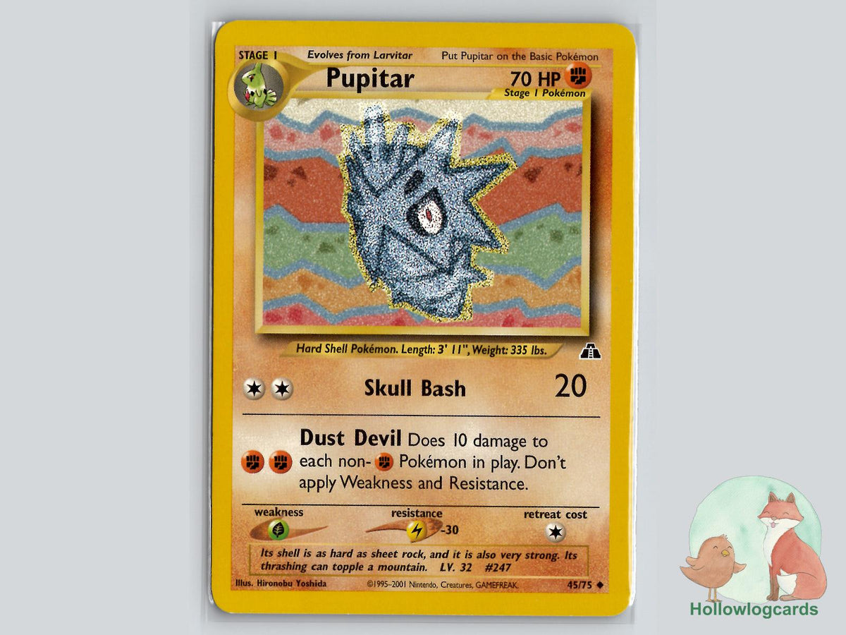 Pupitar (45/75) - Neo Discovery Pokémon Card