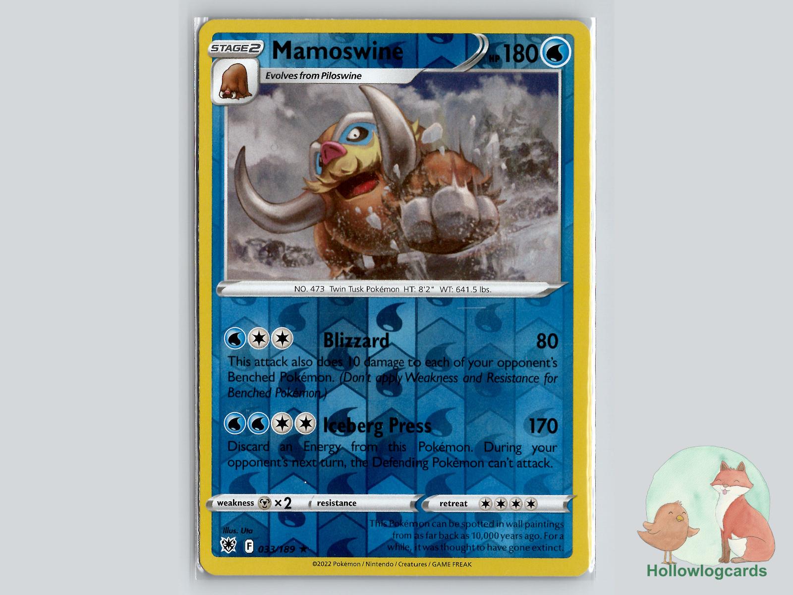 Mamoswine (033/189) - Astral Radiance Pokémon Card