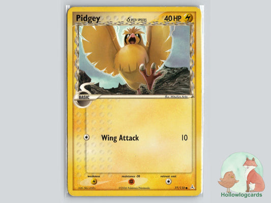 Pidgey (77/110) - Holon Phantoms Pokémon Card