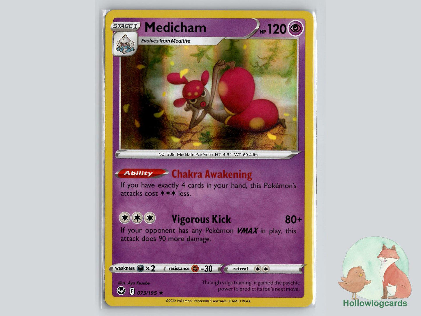 Medicham (073/195) - Silver Tempest Pokémon Card