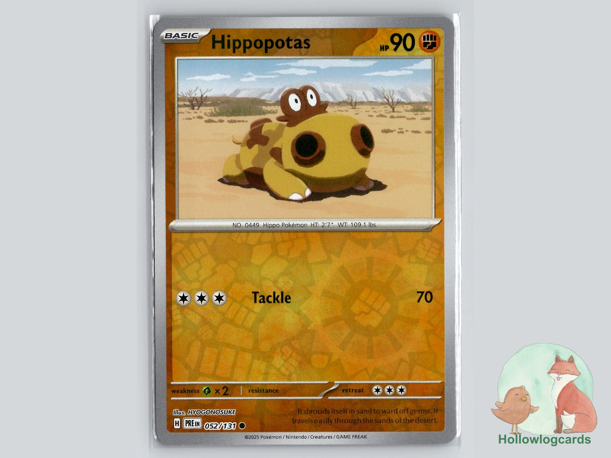 Hippopotas (052/131) - Prismatic Evolutions Pokémon Card