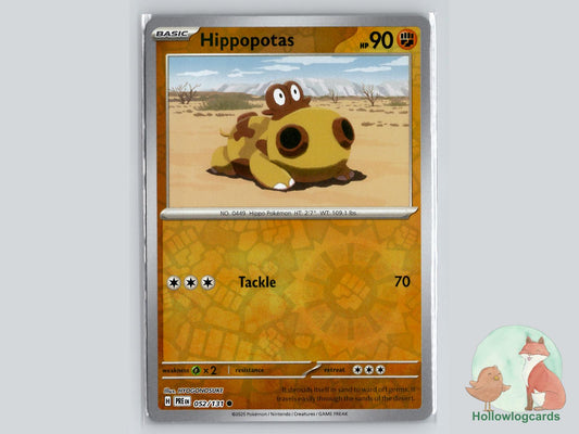 Hippopotas (052/131) - Prismatic Evolutions Pokémon Card