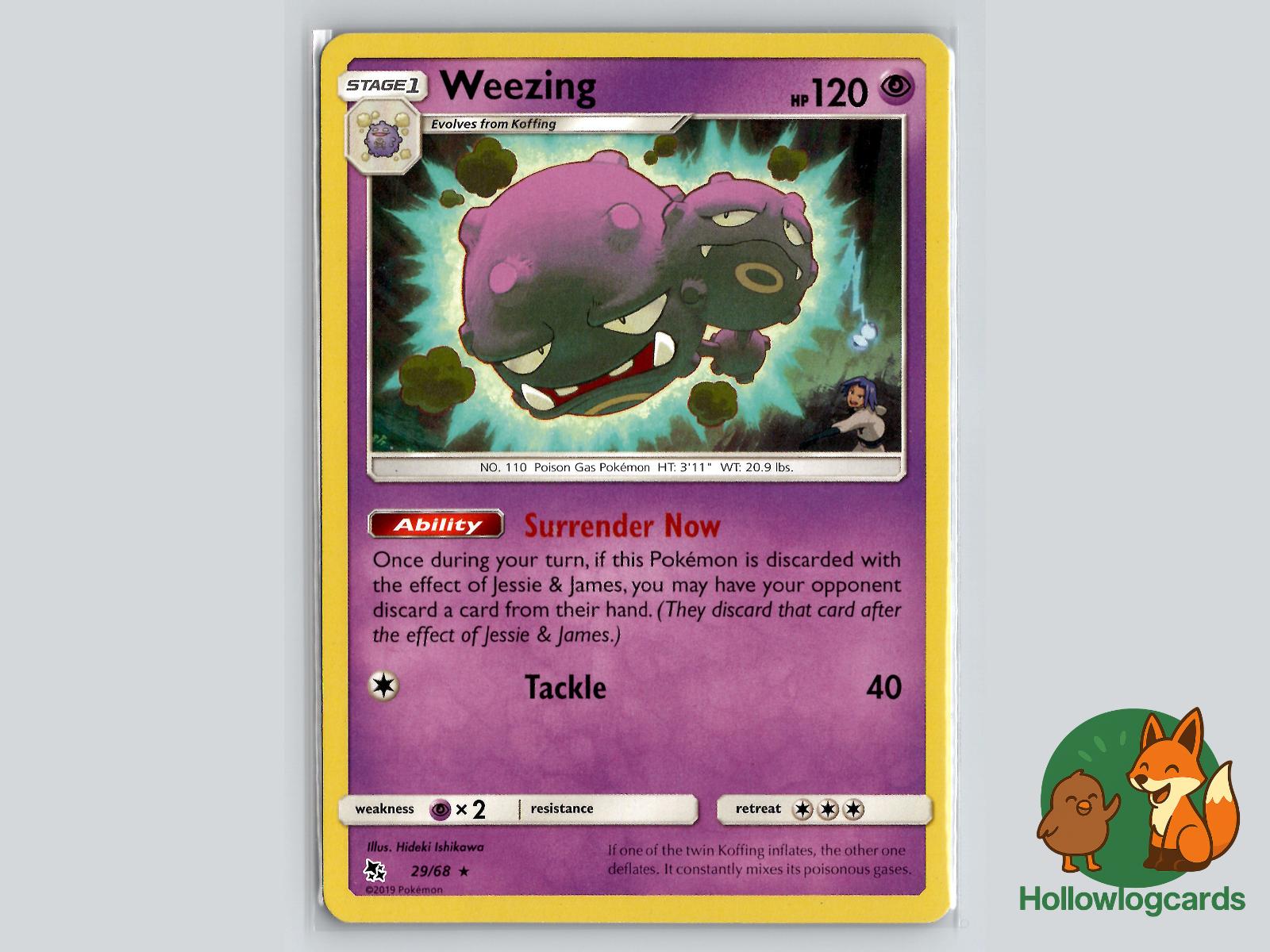 Weezing (29/68) - Hidden Fates Pokémon Card