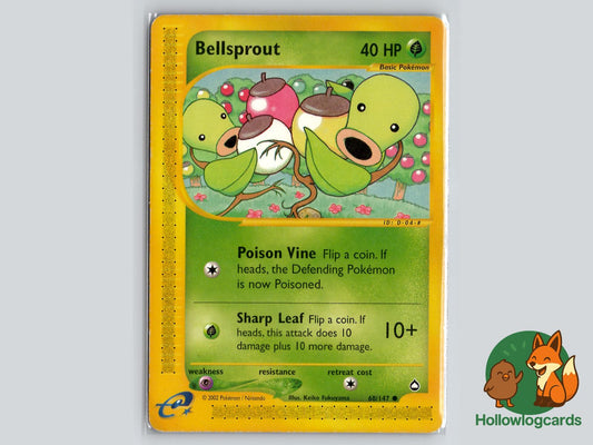 Bellsprout (68/147) - Aquapolis Pokémon Card