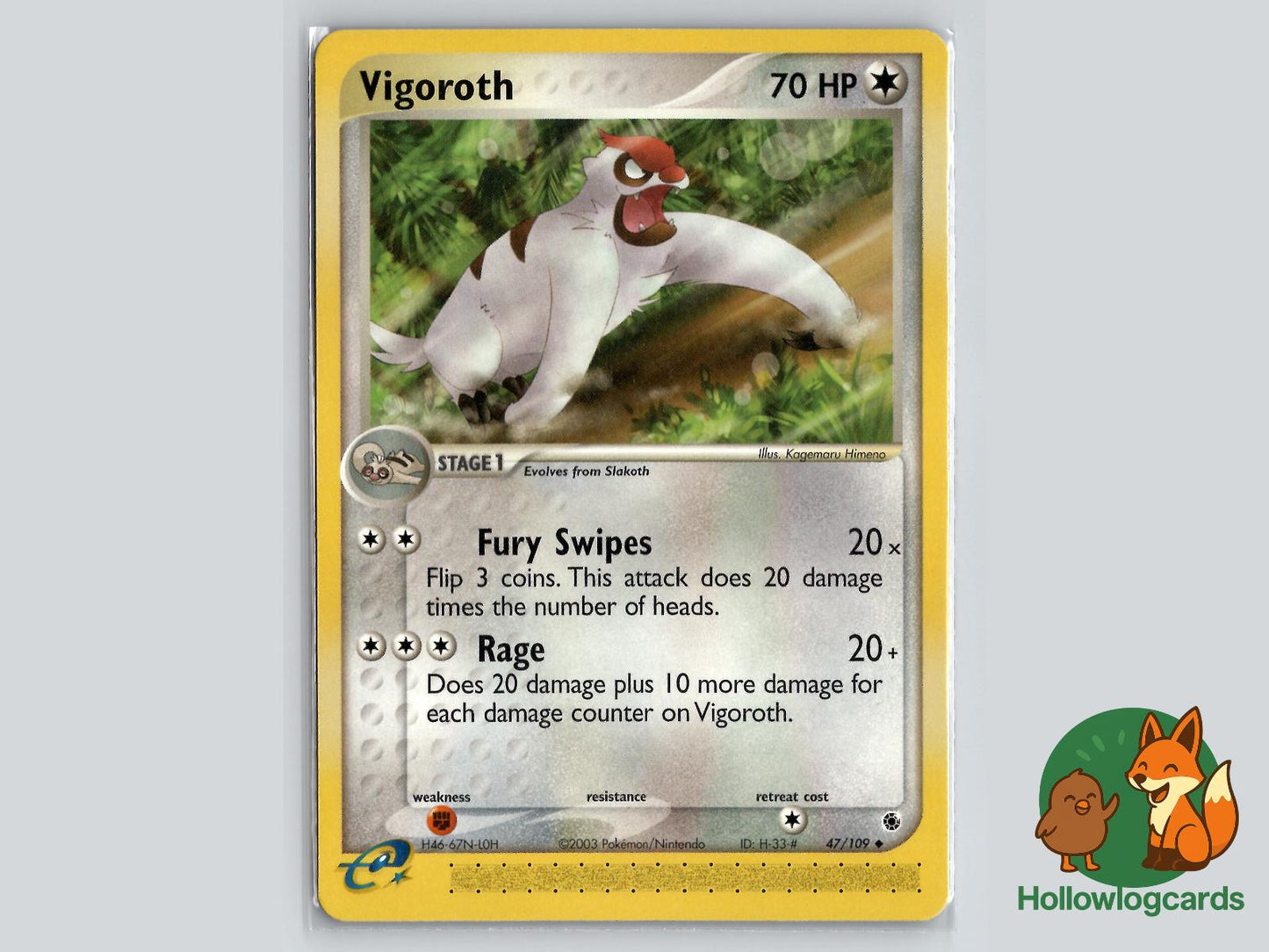 Vigoroth (47/109) - Ruby & Sapphire Pokémon Card