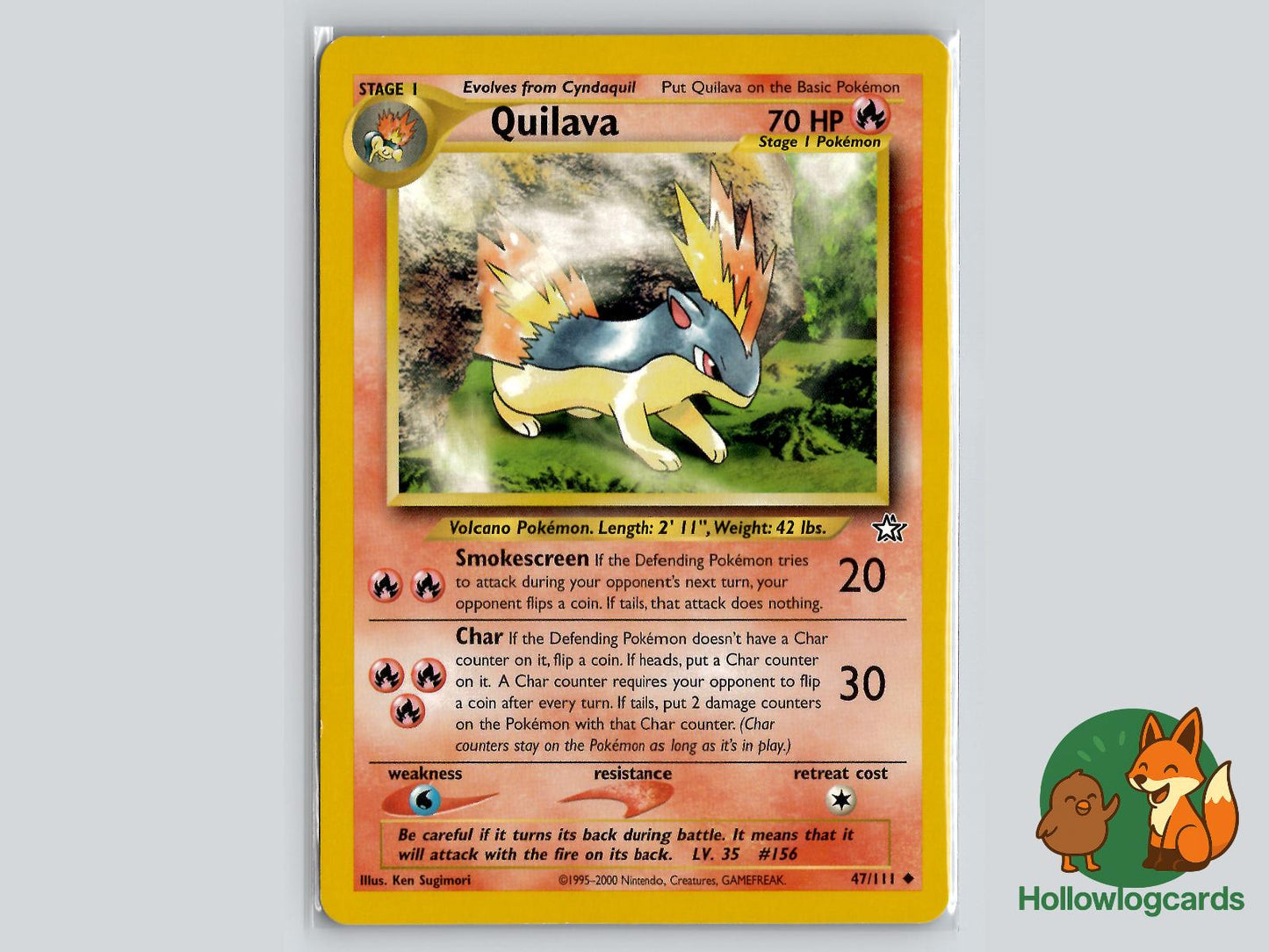 Quilava (47/111) - Neo Genesis Pokémon Card