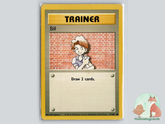 Bill (91/102) - Base Pokémon Card