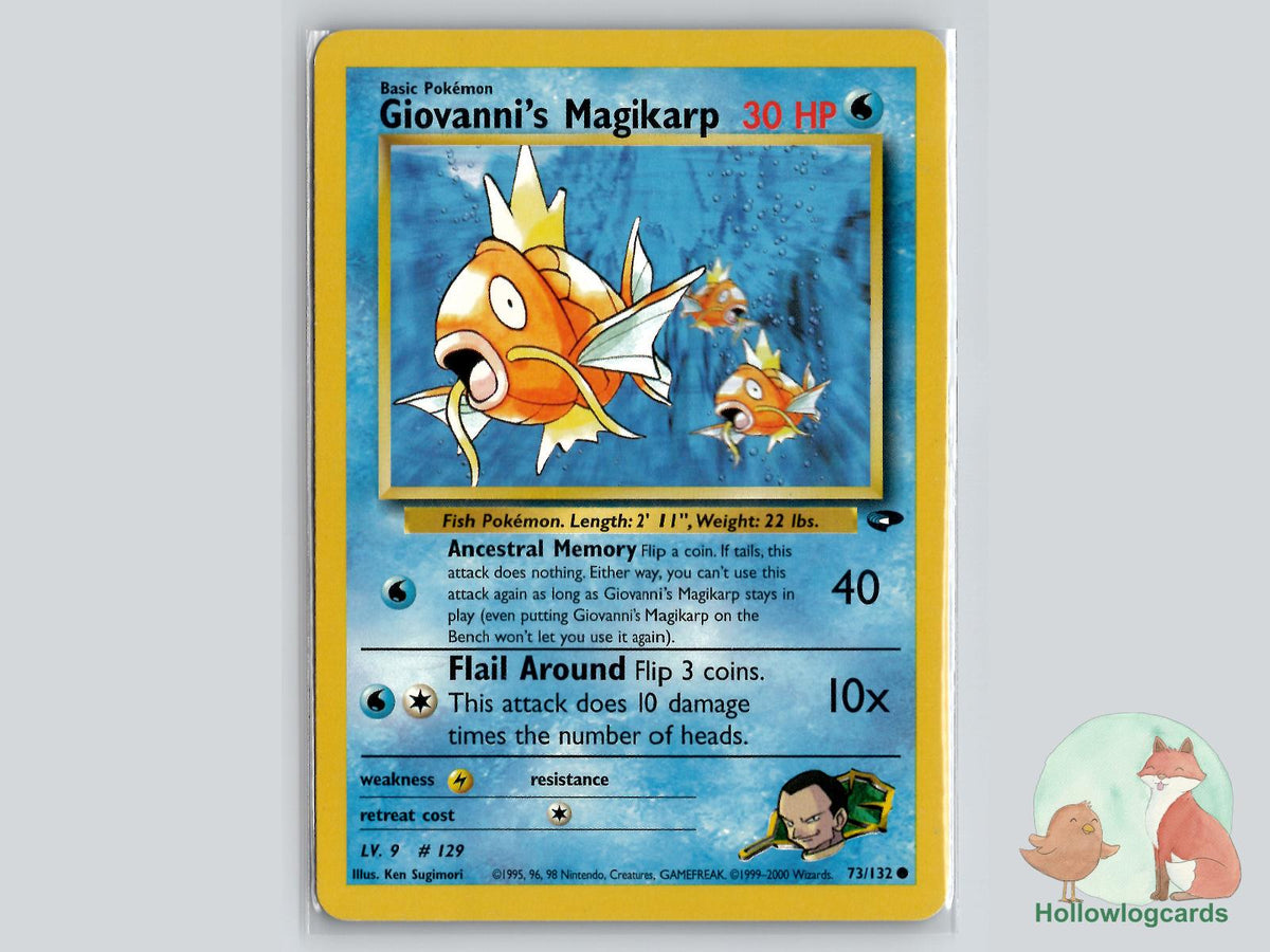 Giovanni's Magikarp (73/132) - Gym Challenge Pokémon Card
