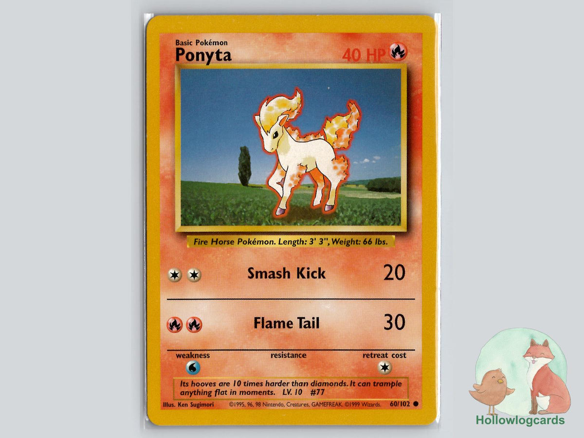 Ponyta (60/102) - Base Pokémon Card