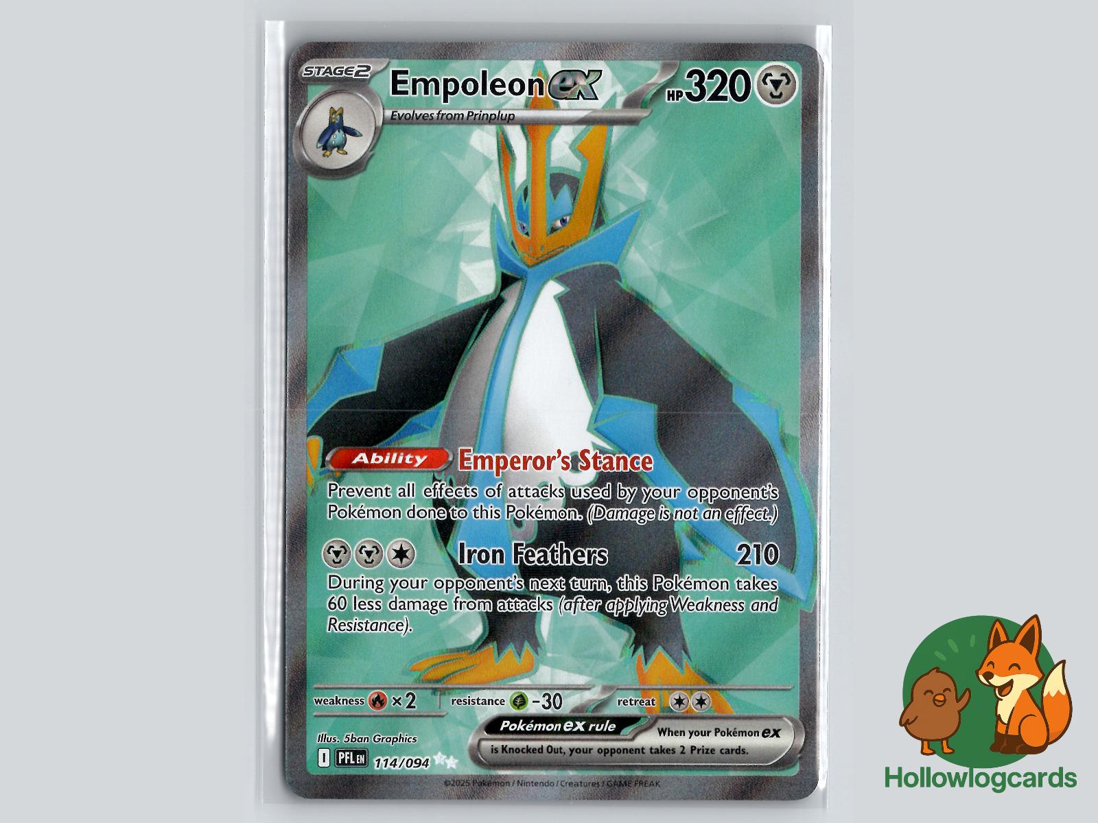 Empoleon ex (114/094) - Phantasmal Flames Pokémon Card
