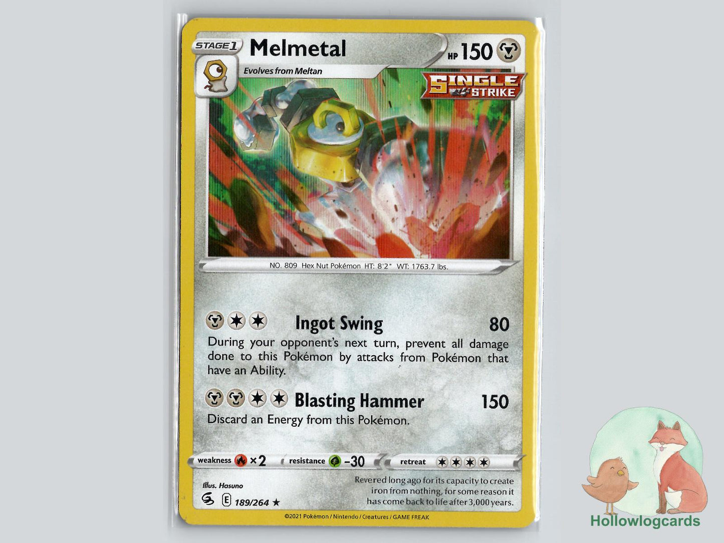 Melmetal (189/264) - Fusion Strike Pokémon Card