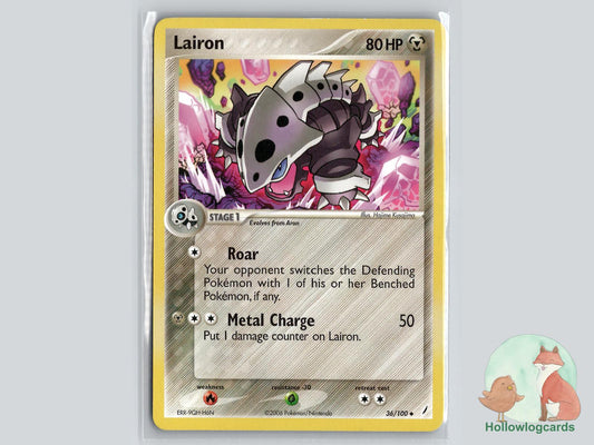 Lairon (36/100) - Crystal Guardians Pokémon Card