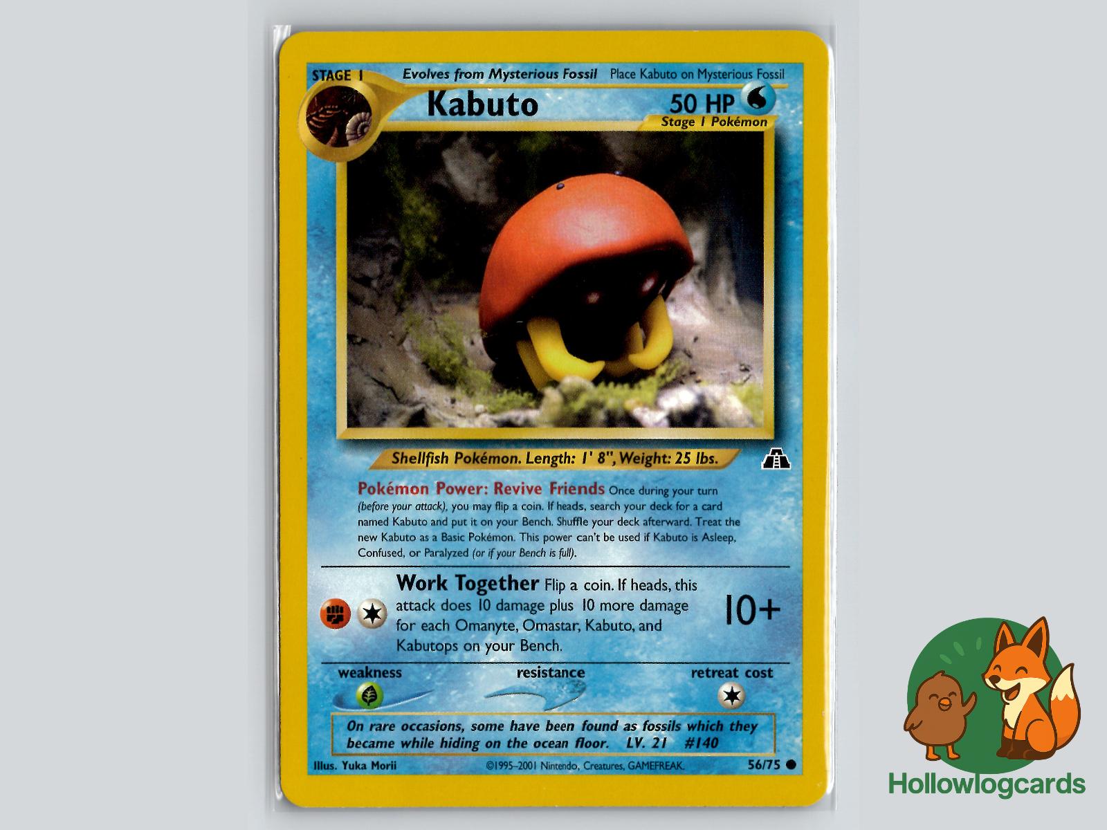 Kabuto (56/75) - Neo Discovery Pokémon Card