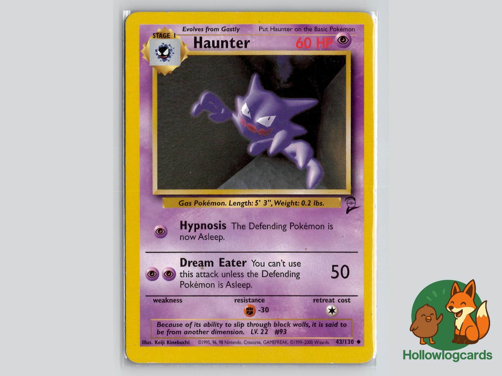 Haunter (43/130) - Base Set 2 Pokémon Card