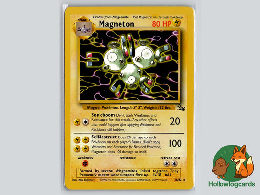 Magneton (26/62) - Fossil Pokémon Card
