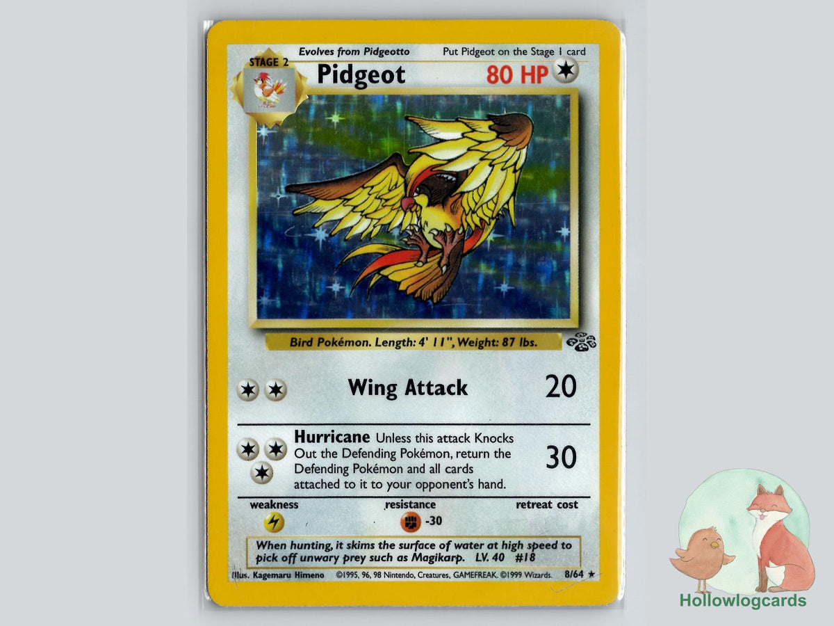 Pidgeot (8/64) - Jungle Pokémon Card