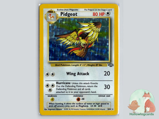 Pidgeot (8/64) - Jungle Pokémon Card