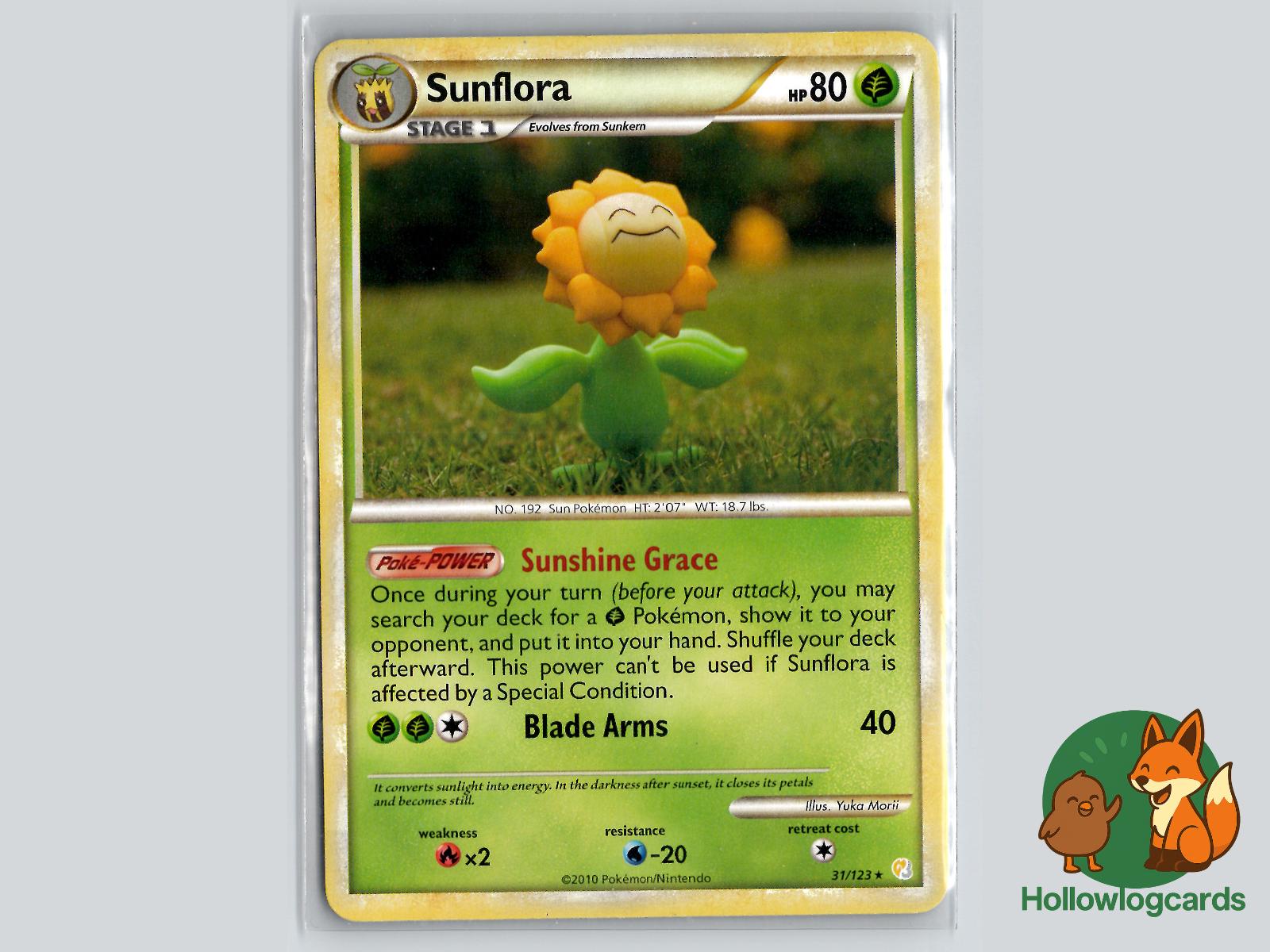 Sunflora (31/123) - HeartGold & SoulSilver Pokémon Card
