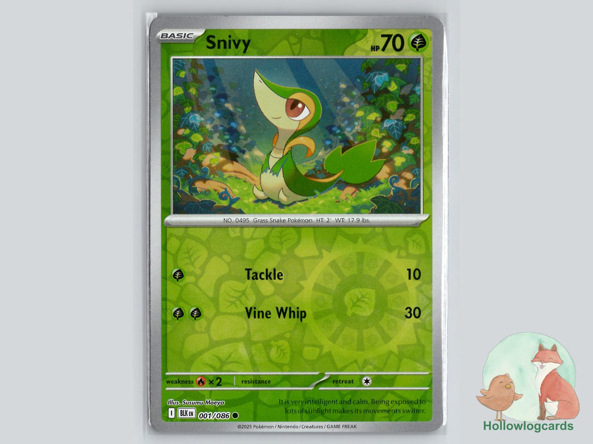 Snivy (001/086) - Black Bolt Pokémon Card