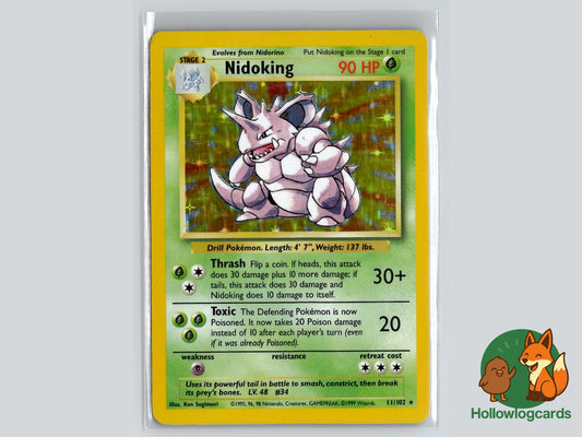 Nidoking (11/102) - Base Pokémon Card