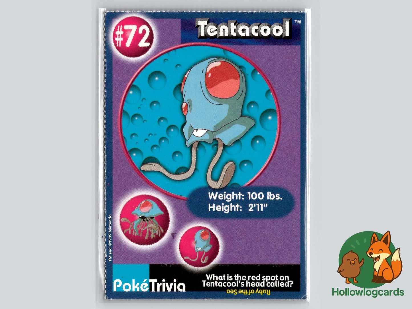 Tentacool (72) Pokémon Card