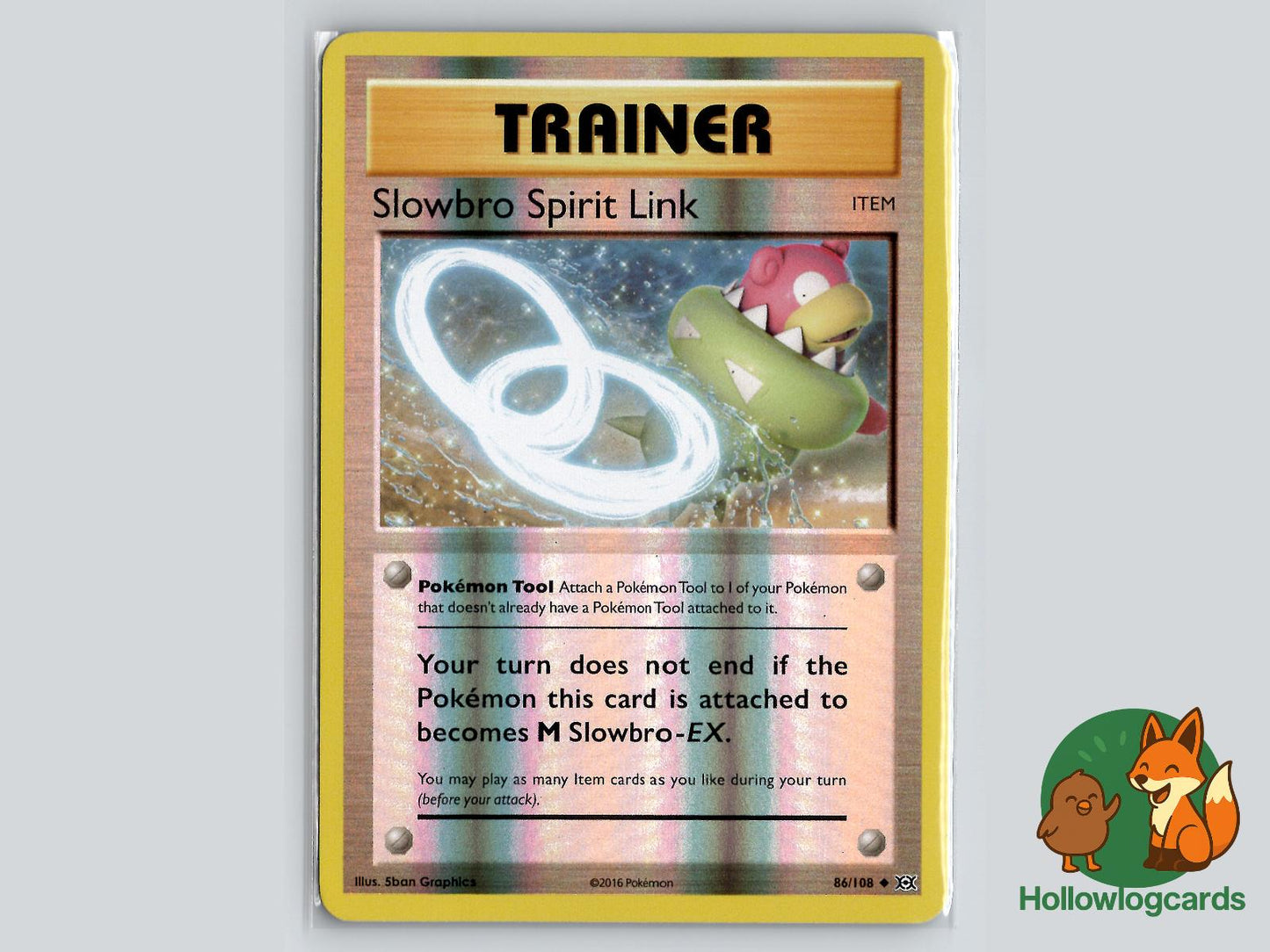 Slowbro Spirit Link (86/108) - Evolutions Pokémon Card