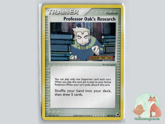 Professor Oak's Research (80/101) - Dragon Frontiers Pokémon Card