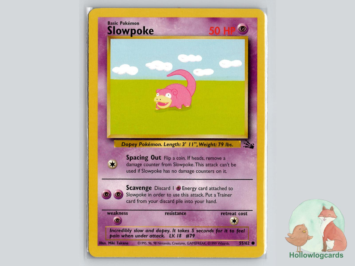Slowpoke (55/62) - Fossil Pokémon Card
