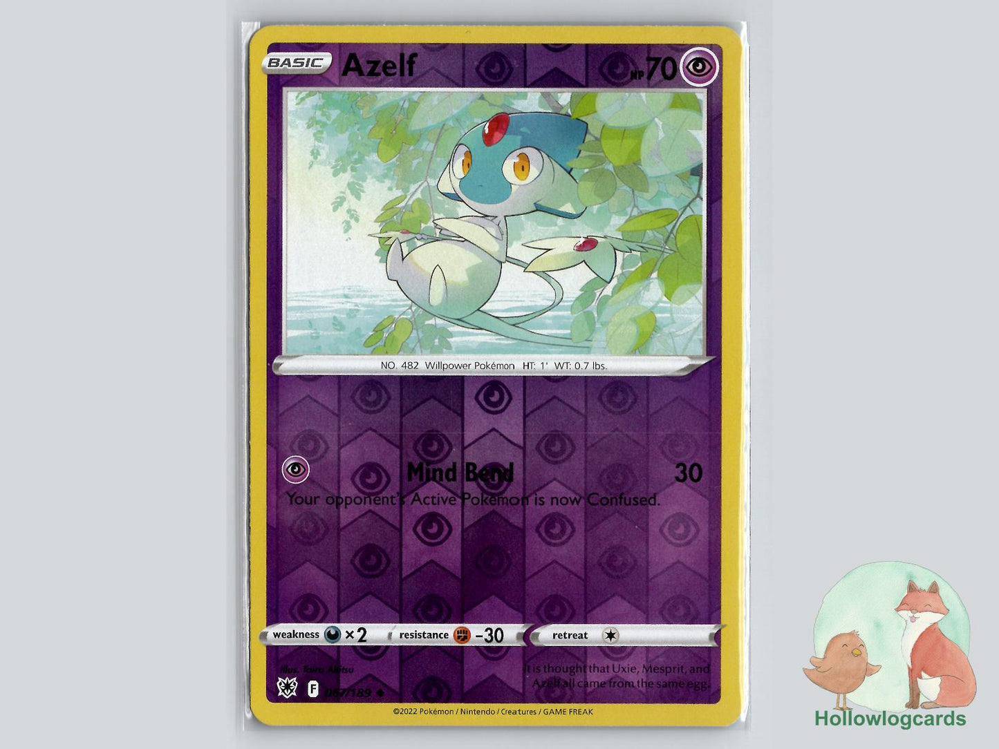 Azelf (067/189) - Astral Radiance Pokémon Card
