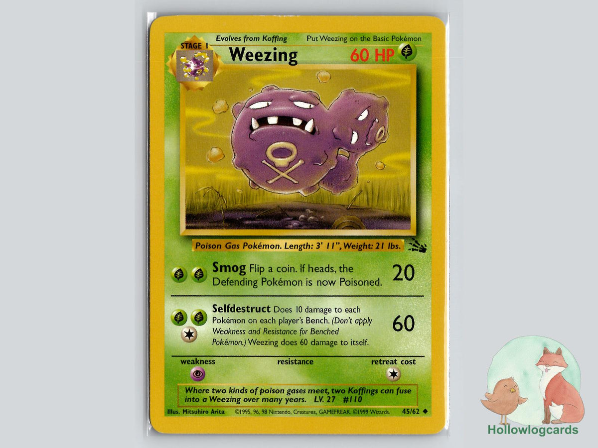 Weezing (45/62) - Fossil Pokémon Card
