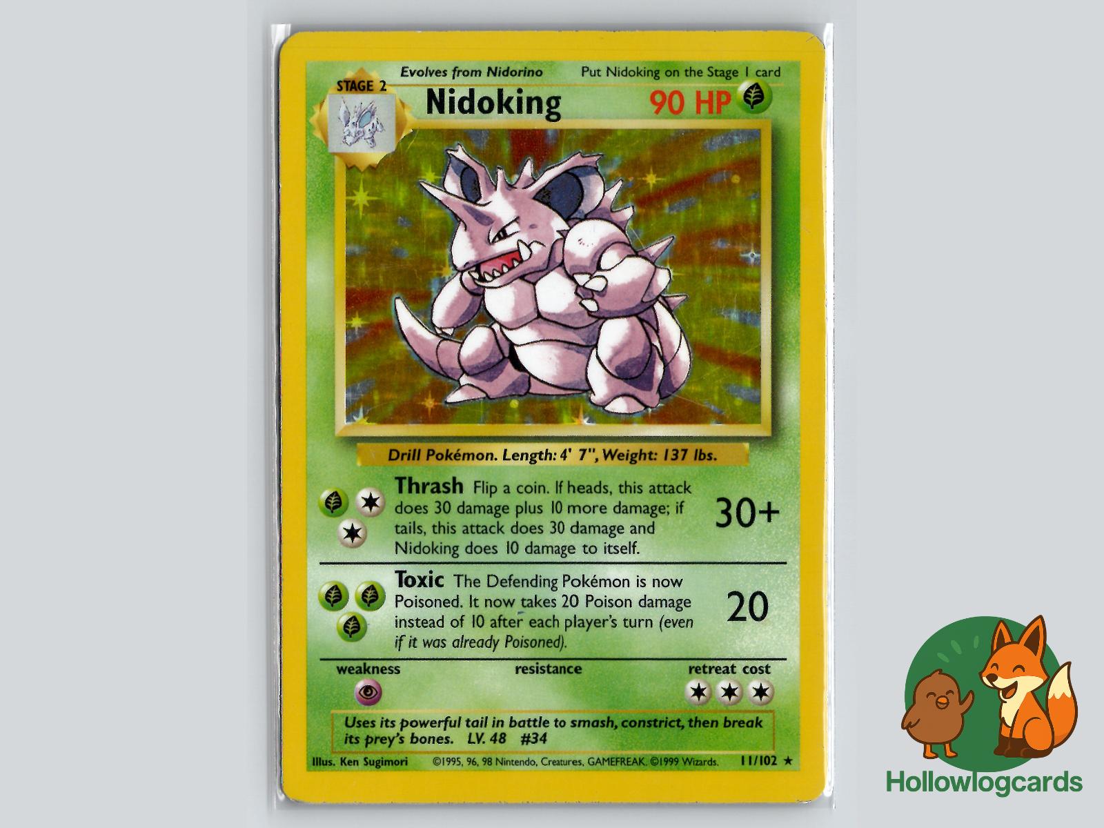 Nidoking (11/102) - Base Pokémon Card