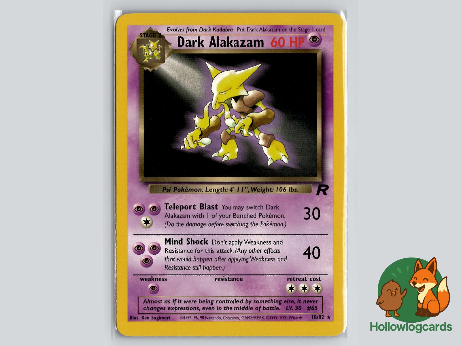 Dark Alakazam (18/82) - Team Rocket Pokémon Card