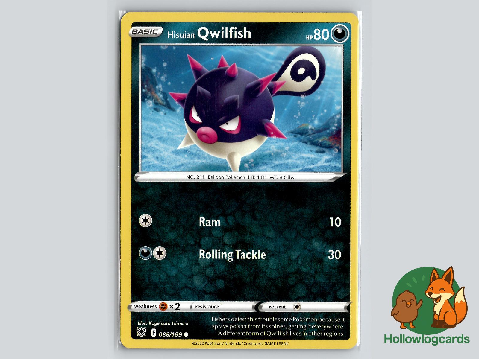 Hisuian Qwilfish (088/189) - Astral Radiance Pokémon Card