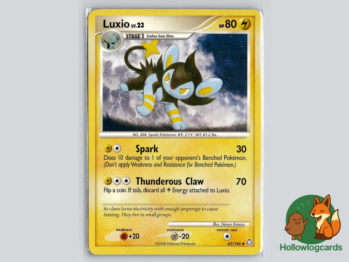 Luxio (62/146) - Legends Awakened Pokémon Card