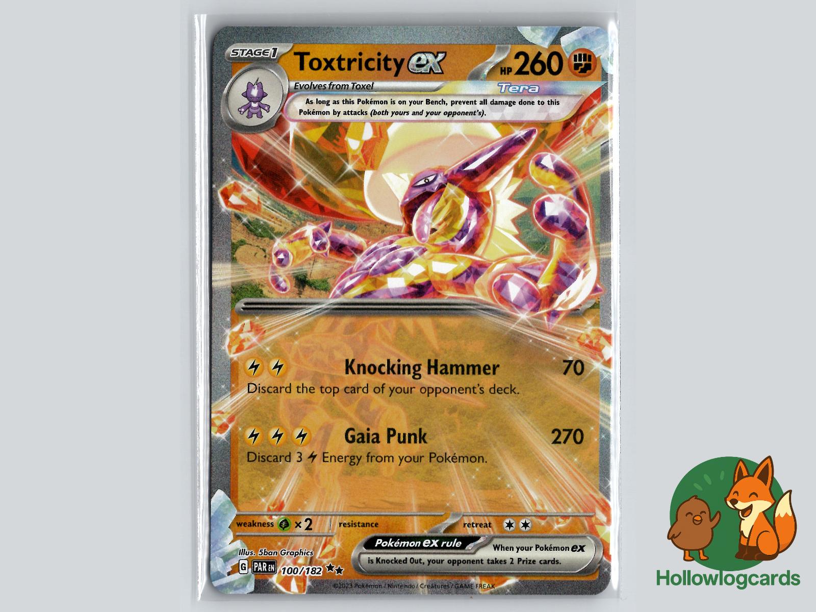 Toxtricity ex (100/182) - Paradox Rift Pokémon Card