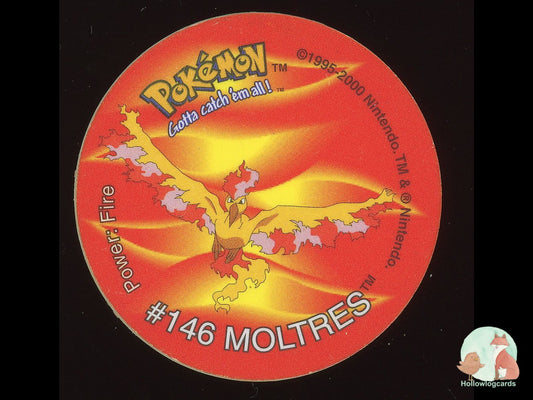 Moltres #146 2001 Pokémon Tazo - Heavily Played HP