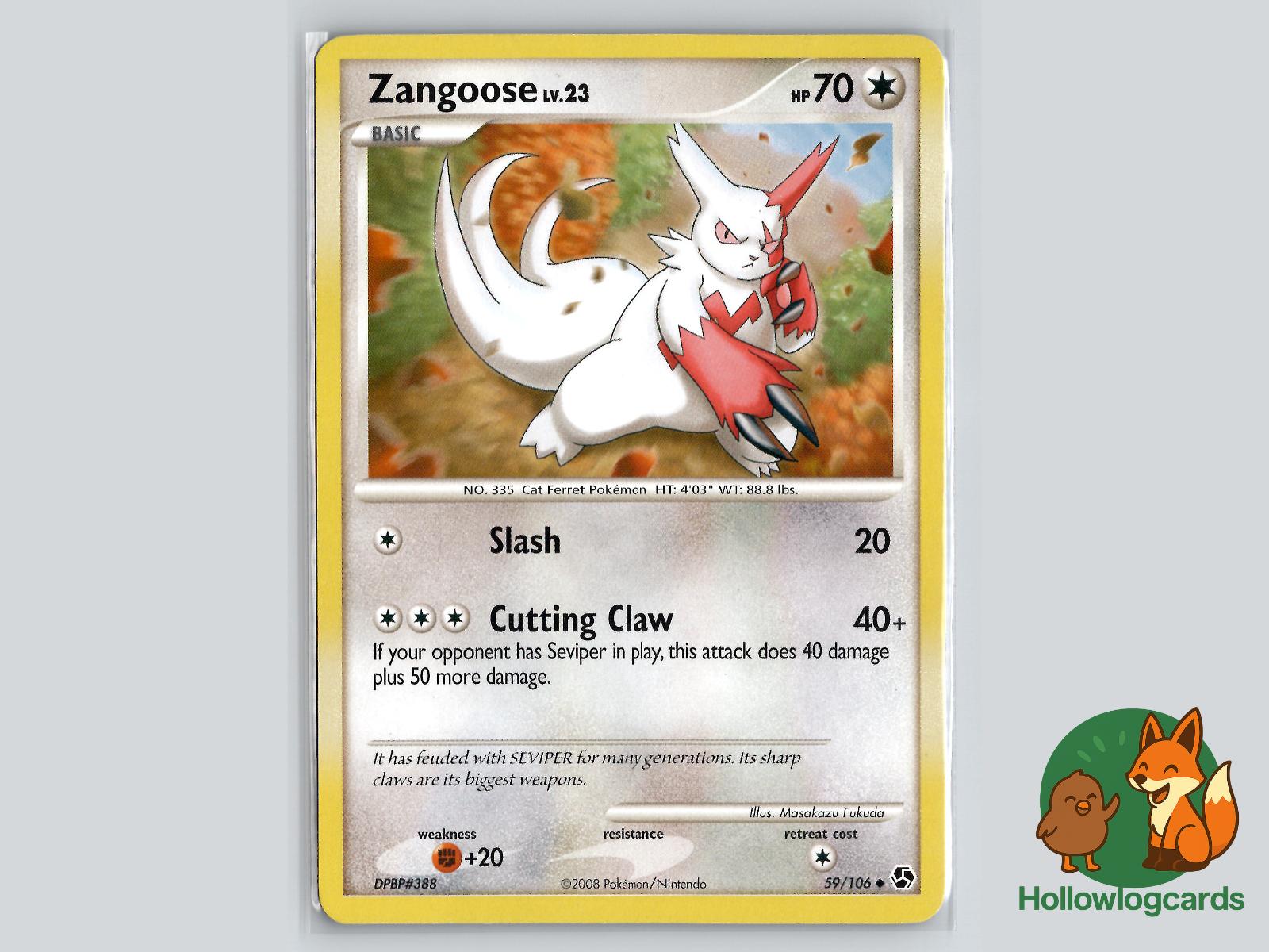 Zangoose (59/106) - Great Encounters Pokémon Card