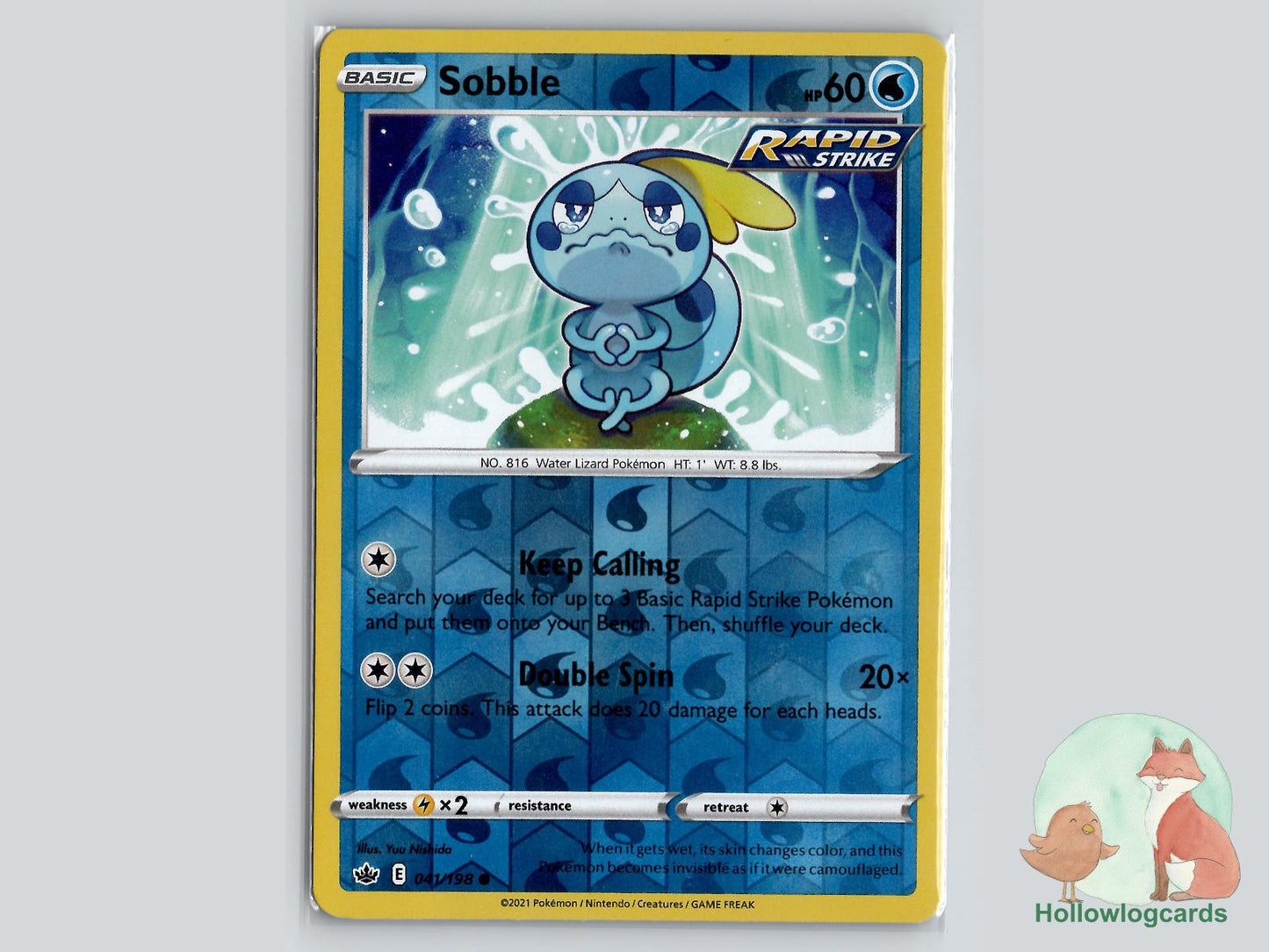 Sobble (041/198) - Chilling Reign Pokémon Card