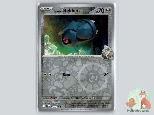 Steven's Beldum (143/182) - Destined Rivals Pokémon Card