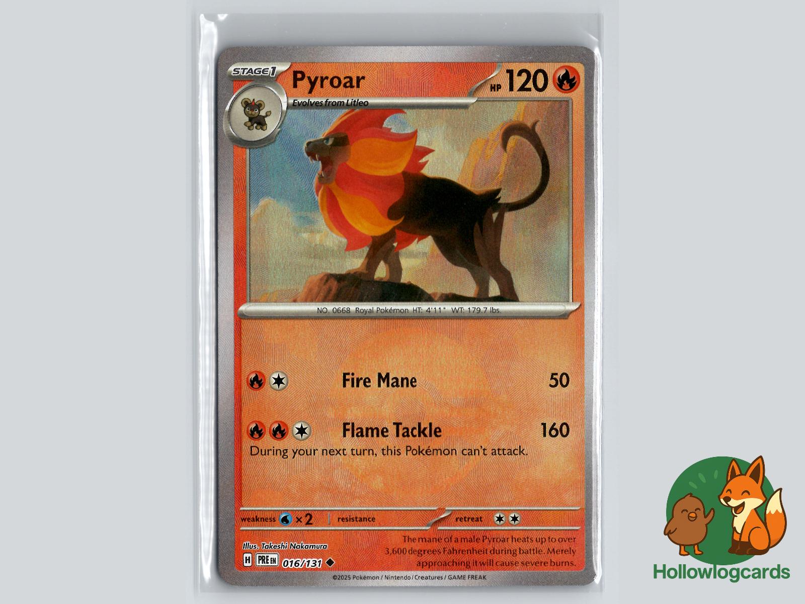 Pyroar (016/131) - Prismatic Evolutions Pokémon Card