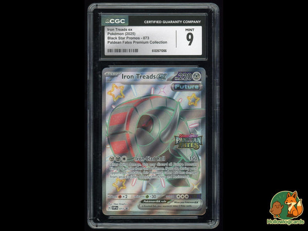 Graded Iron Treads EX (073) STAMPED Paldean Fates Premium Collection - CGC Mint 9