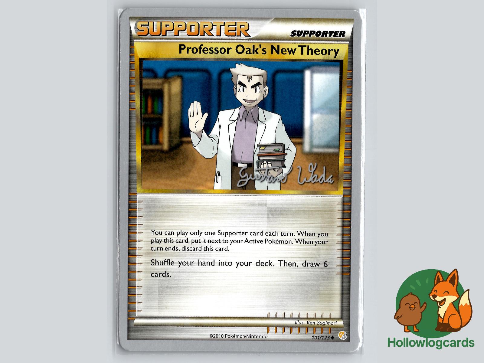 Professor Oak's New Theory (101/123) - HeartGold & SoulSilver Pokémon Card