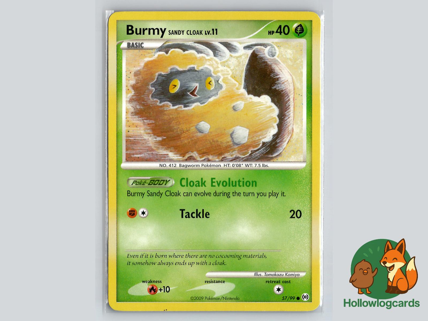 Burmy Sandy Cloak (57/99) - Arceus Pokémon Card