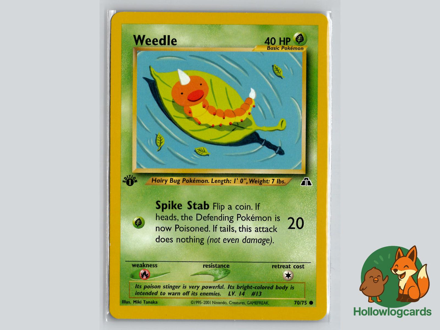 Weedle (70/75) - Neo Discovery Pokémon Card
