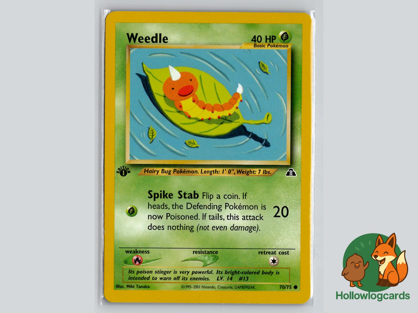 Weedle (70/75) - Neo Discovery Pokémon Card